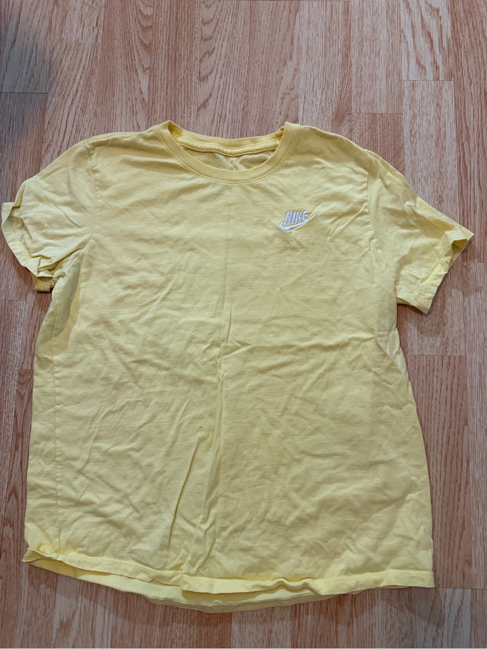 Nike Yellow Short Sleeve Logo Crew Tee